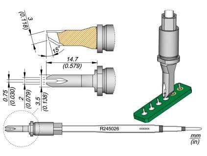 Pájecí hrot JBC R245026