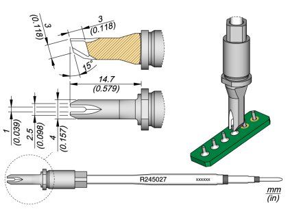 Pájecí hrot JBC R245027