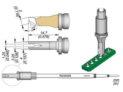 Pájecí hrot JBC R245029