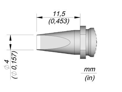 Pájecí hrot JBC R245007
