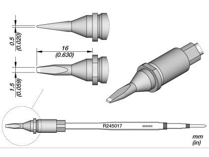 Pájecí hrot JBC R245017