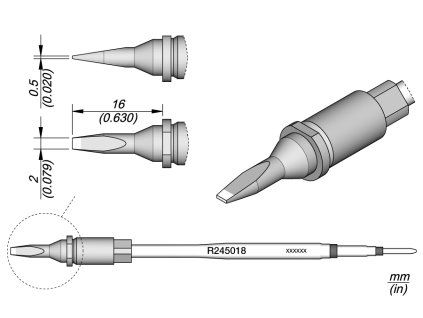 Pájecí hrot JBC R245018