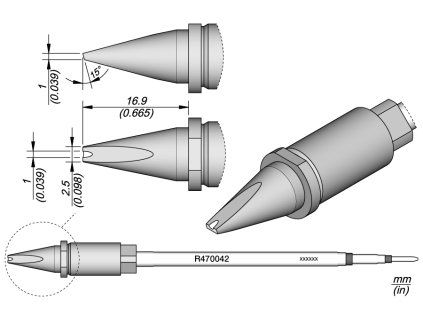 Pájecí hrot JBC R470042
