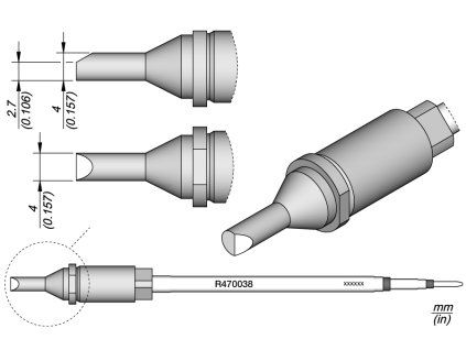 Pájecí hrot JBC R470038