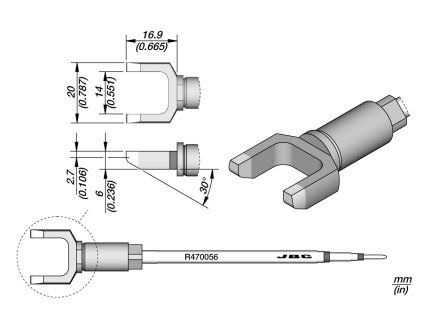 Pájecí hrot JBC R470056