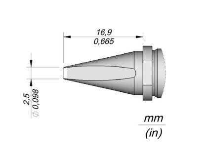 Pájecí hrot JBC R470021