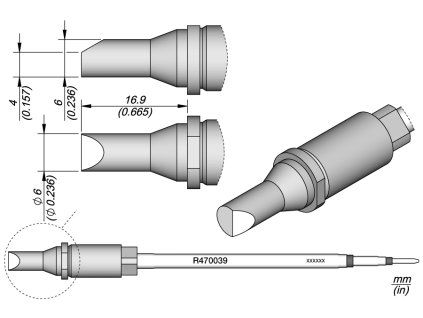 Pájecí hrot JBC R470039