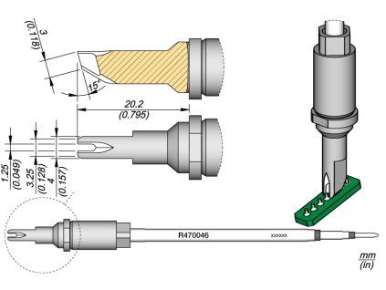 Pájecí hrot JBC R470046