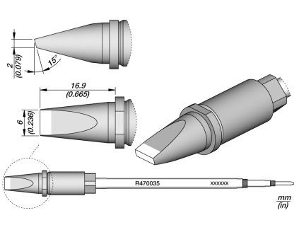 Pájecí hrot JBC R470035