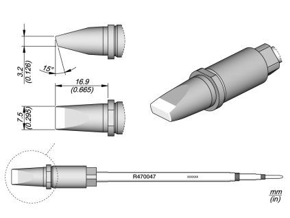 Pájecí hrot JBC R470047