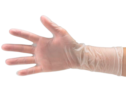 Disposable vinyl gloves – 23cm
