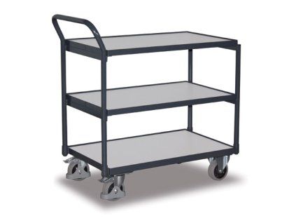 ESD VARIOfit tabletop trolley, 3 shelves