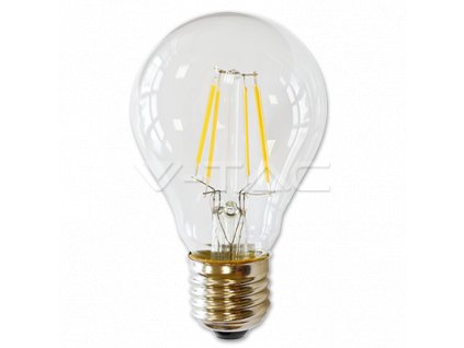 V-TAC LED žárovka Filament Bulb 4W 320lm E27 VT-1885D – Teplá bílá 2700K