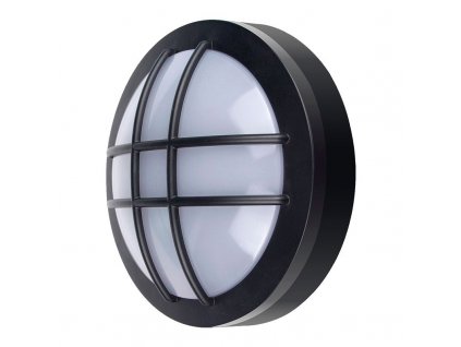 WO754 Solight LED venkovní osvětlení kulaté s mřížkou, 20W, 1500lm, 4000K, IP65, 23cm, černá