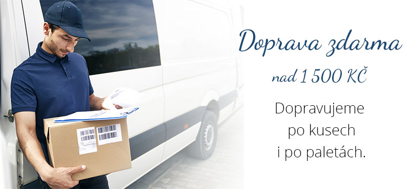 Doprava zdarma nad 1 500 Kč