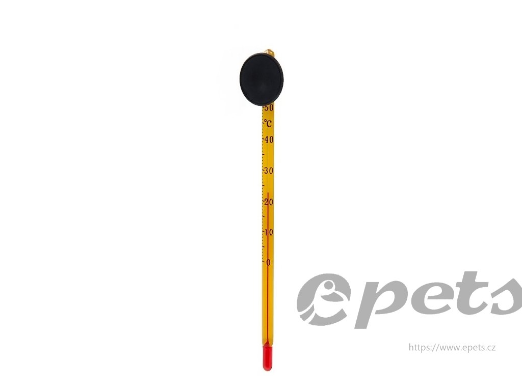 Teploměr akvarijní tenký + přísavka BLISTER