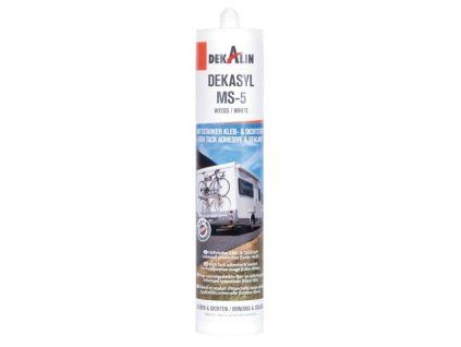 Silné lepidlo a tmel DEKASYL MS 5, biele, 290 ml