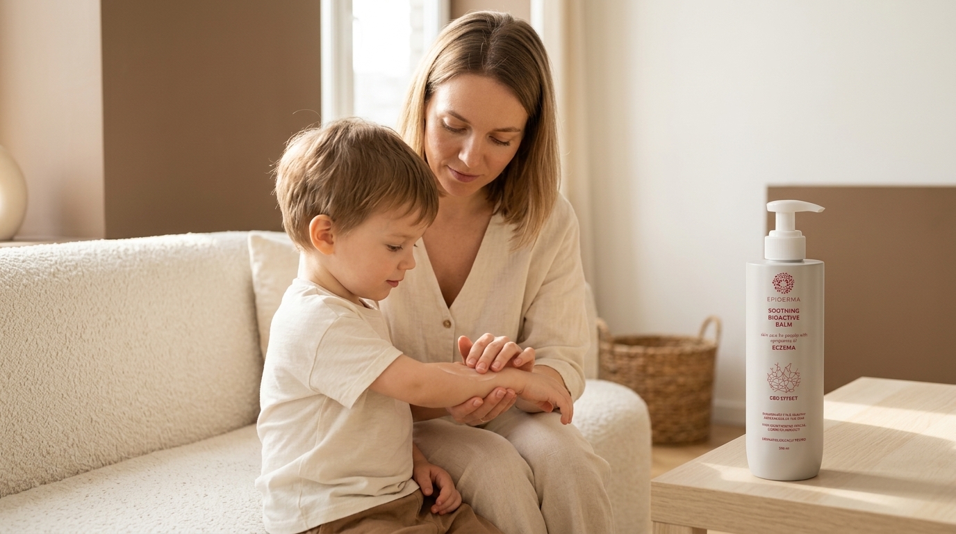 Was sind die Symptome von atopischem Ekzem bei Kindern?