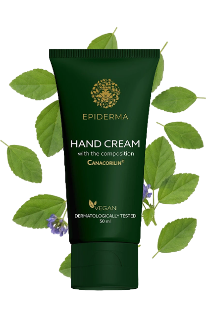 Přehled vlastností regeneračního krému na ruce s CANACORILIN® komplexem EPIDERMA®