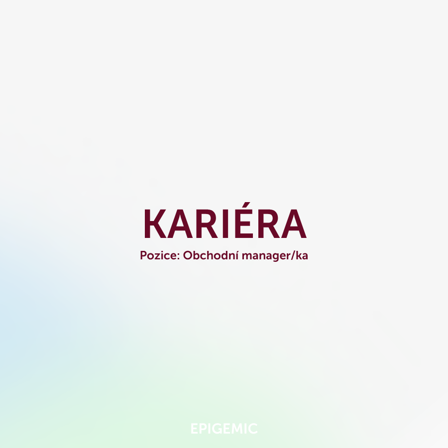 Pozice: Obchodní manager/ka