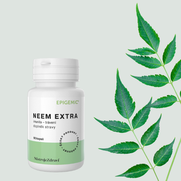 NEEM EXTRA EPIGEMIC® podpora pro vaši imunitu, zrak, trávení a metabolismus cukrů