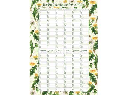 kalendar velky 2026 pampelisky