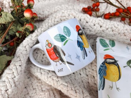 espresso hrnek vánoční