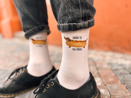 funkční ponožky s pejskem