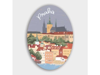 mockup samolepka praha