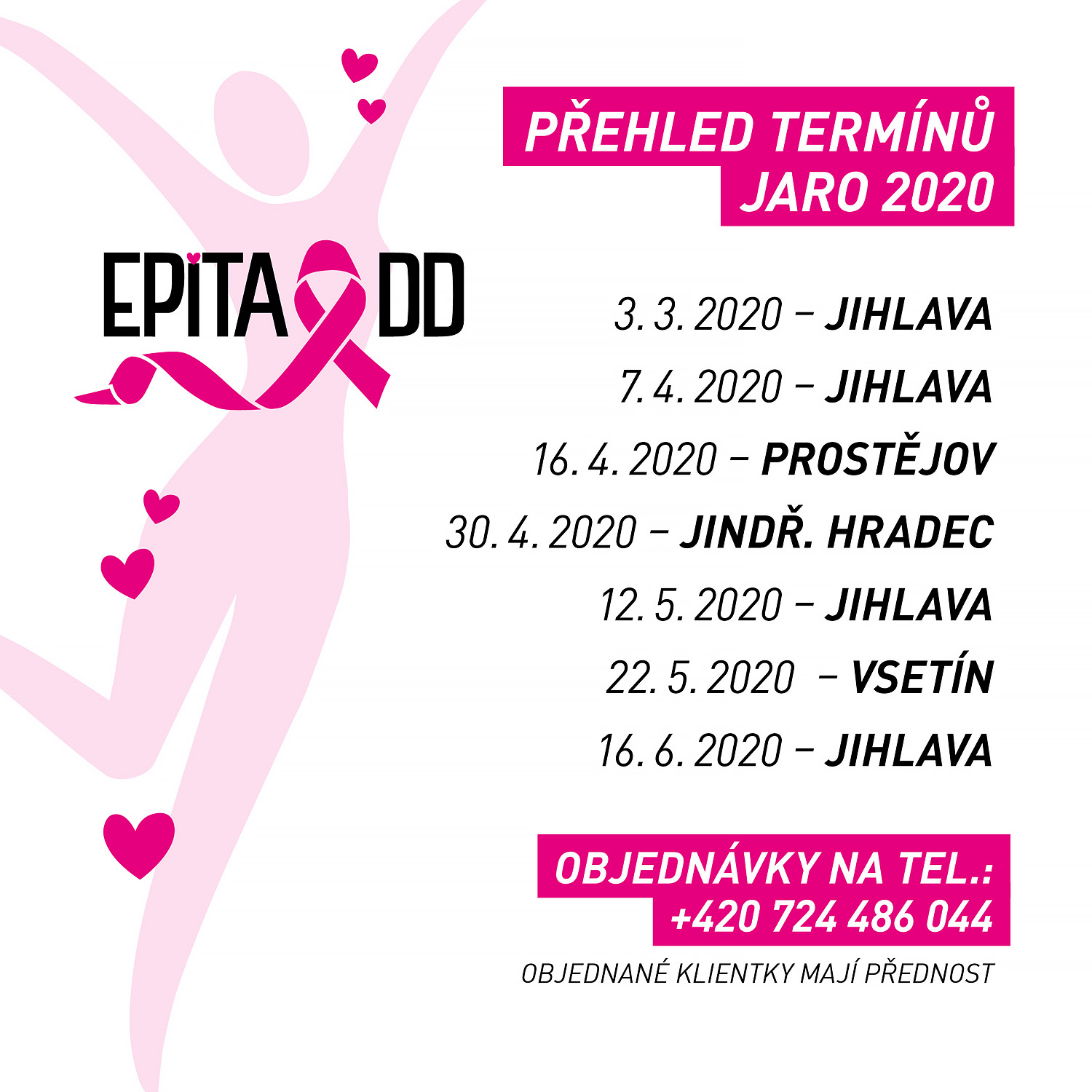 PŘEHLED PORADENSKÝCH A PRODEJNÍCH AKCÍ JARO 2020