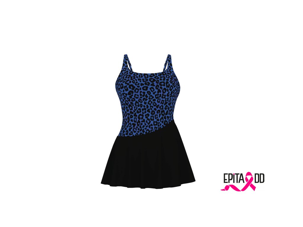 STYLE KISTA modročerné plavkové šaty - jednodílné plavky po operaci prsu •  Dobromila Darnadyová EPITA-DD