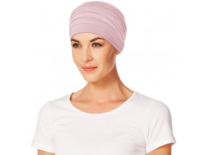 TURBAN YOGA SVETLE RUZOVY MELIR DOBROMILA DARNADYOVA EPITA DD ZLIN