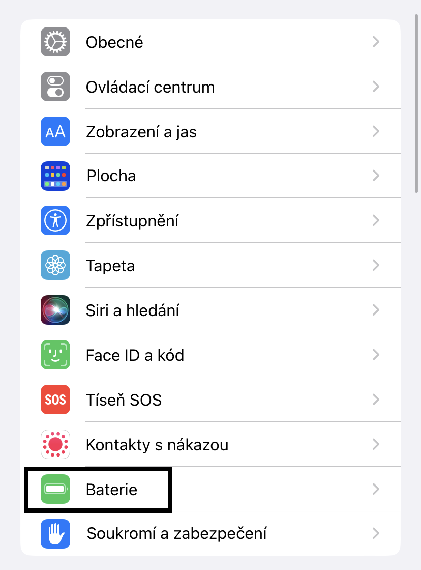 úsporný režim iphone