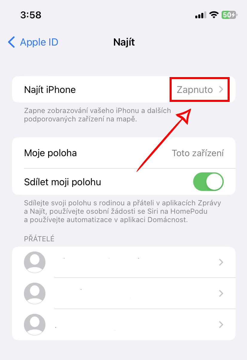 co dělat když ztratím iphone