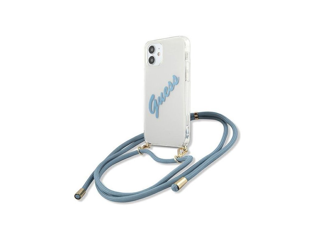 eng pl Guess GUHCP12SCRTVSBL iPhone 12 mini 5 4 blue blue hardcase Script Vintage 68758 1