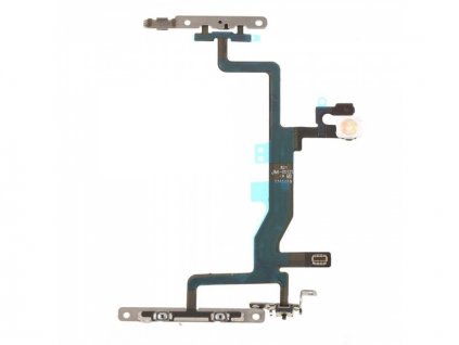 Zapínací Tlačítko + Tlačítka Hlasitosti Flex Kabel + Metal Plate pro Apple iPhone 6S