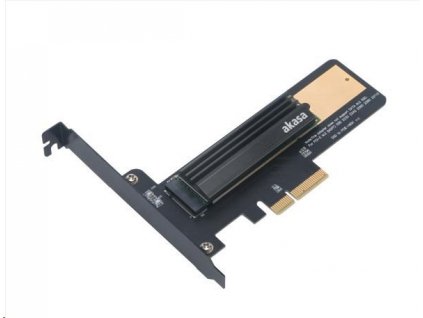 AKASA adaptér M.2 SSD na PCIe s chladičem AK-PCCM2P-02