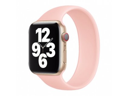 coteetci liquid silicone band 160 mm for apple watch 42 44 mm pink