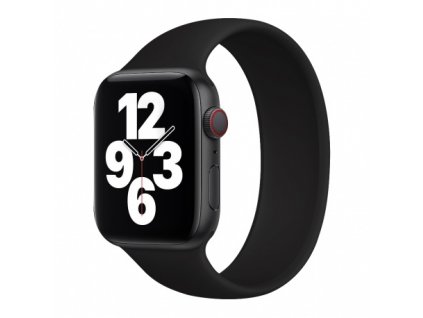 coteetci liquid silicone band 160 mm for apple watch 42 44 mm black