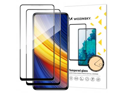 eng pm Wozinsky 2x Super Strength Full Glue Full Screen Tempered Glass with Frame Case Friendly Xiaomi Redmi Note 9 Pro Redmi Note 9S Poco X3 NFC Redmi Note 11 Pro Glo