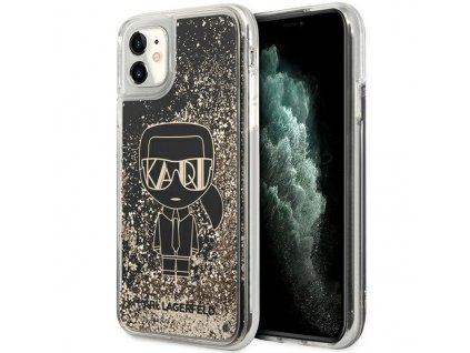 eng pl Karl Lagerfeld Case for iPhone 11 XR from the Liquid Glitter Gatsby series black 138275 1