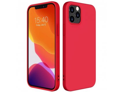 eng pl Silicone Case Soft Flexible Rubber Cover for iPhone 13 Pro red 75258 1
