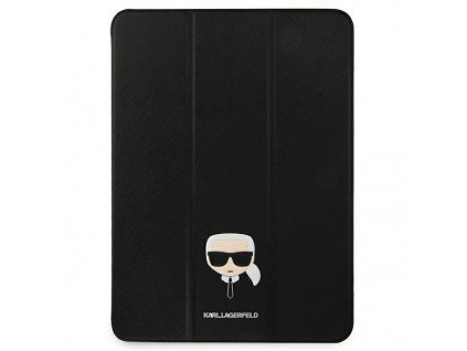 eng pl Karl Lagerfeld KLFC11OKHK iPad 11 Pro 2021 Book Cover czarny black Saffiano Karl Head 88024 1