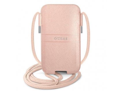 eng pl Guess Handbag GUPHMPSASBPI 6 1 quot pink pink Saffiano Strap 88510 1