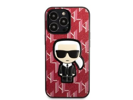 eng pm Karl Lagerfeld KLHCP13LPMNIKPI iPhone 13 Pro 13 6 1 quot hardcase red red Monogram Ikonik Patch 137732 3