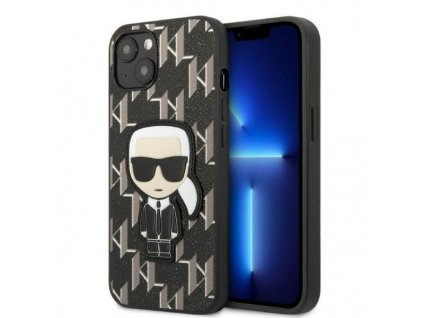 eng pl Karl Lagerfeld KLHCP13MPMNIKBK iPhone 13 6 1 quot hardcase black black Monogram Ikonik Patch 137741 1