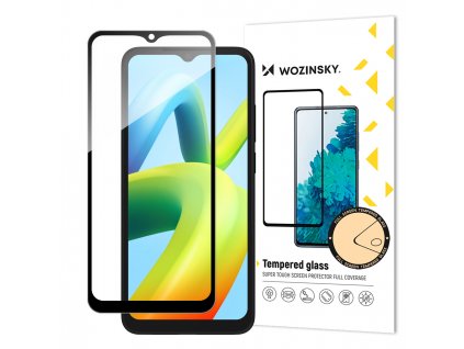 eng pl Wozinsky Full Glue Tempered Glass Tempered Glass For Xiaomi Redmi A2 Redmi A1 9H Full Screen Cover With Black Frame 145910 1