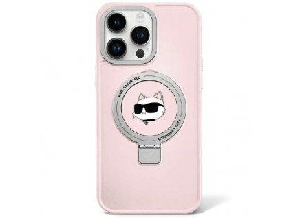 eng pm Karl Lagerfeld KLHMP15LHMRSCHP iPhone 15 Pro 6 1 quot pink pink hardcase Ring Stand Choupette Head MagSafe 155831 1