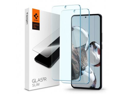 eng pm TEMPERED GLASS Spigen GLAS TR SLIM 2 PACK XIAOMI 12T 12T PRO CLEAR 137979 1