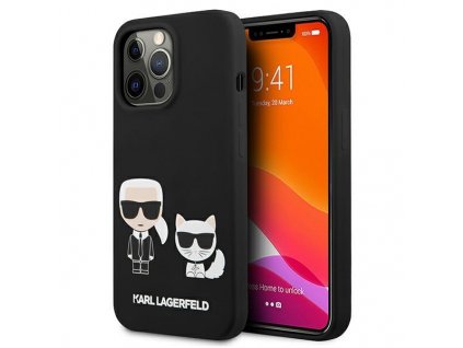 eng pl Karl Lagerfeld KLHCP13LSSKCK iPhone 13 Pro 13 6 1 quot hardcase black black Silicone Karl amp Choupette 78934 1